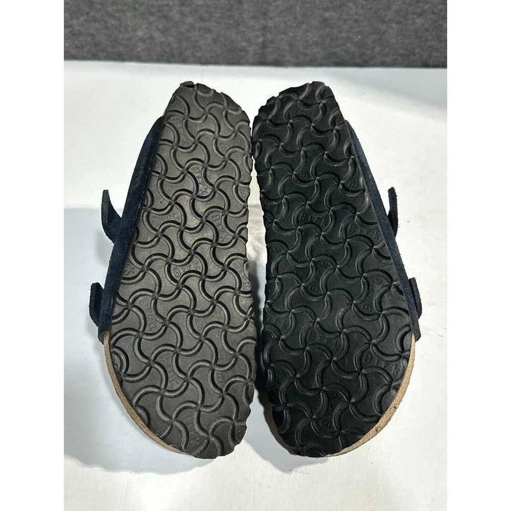 Birki’s Birkenstock Arizona Sandals Black Suede Buckles Women’s EU 39 US 8 N - Picture 8 of 10